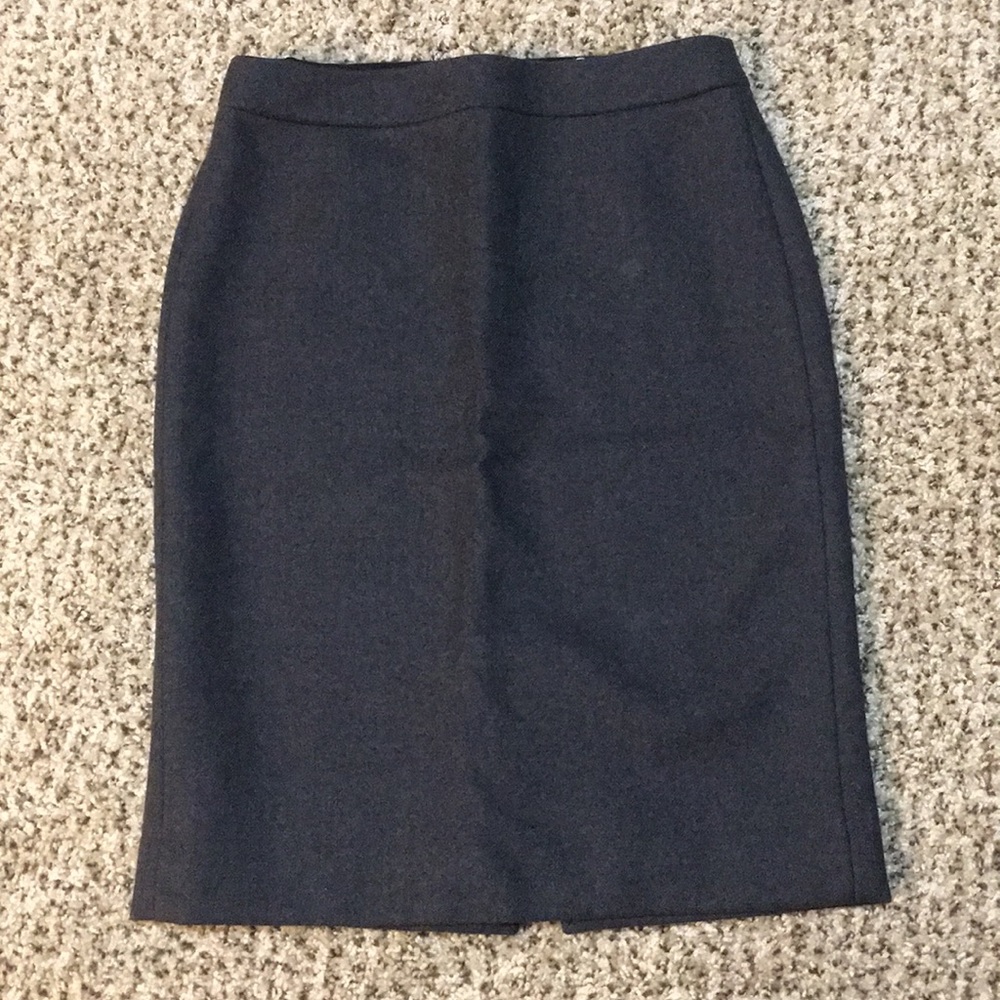 Charcoal gray pencil skirt